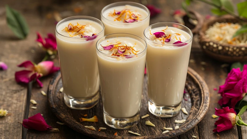 Refreshing summer drinks like Thandai and Fanta, perfect for hot Dubai days, available at Curry Gourmet