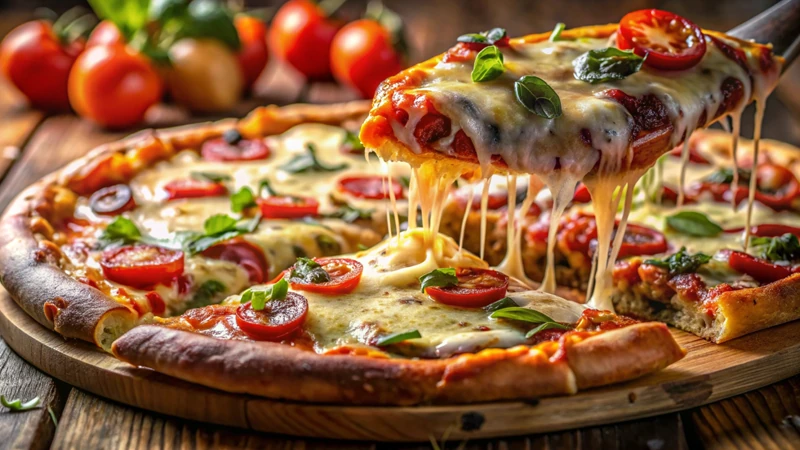 A 9-inch fusion pizza featuring a blend of Indo-French flavors, available for delivery in Dubai.