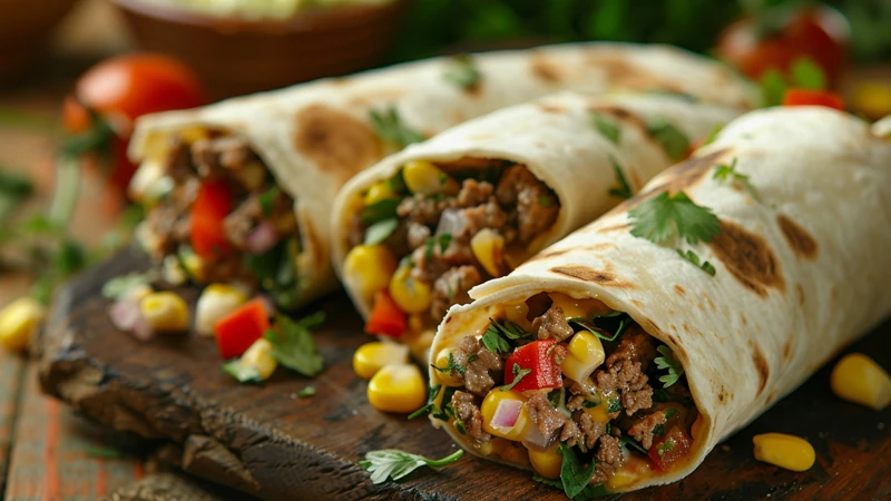 Indo-French fusion wraps served with crispy fries